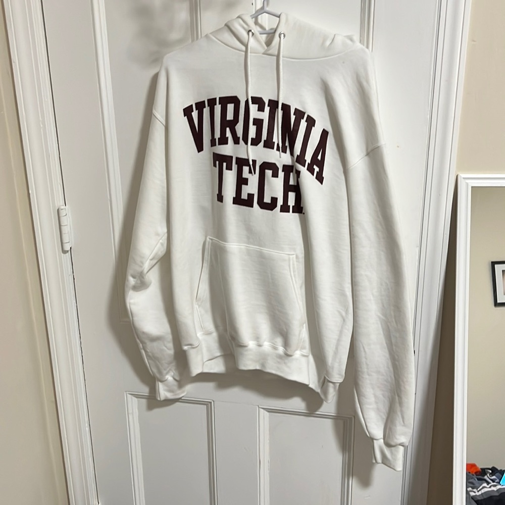Virginia tech white pullover/hoodie